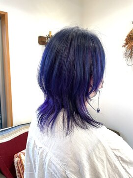 ヘアーロッジ(HAIR ROJJ) 青と紫と