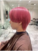 メンズカット×レッド