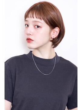 メリケンビューティーパーラー コウベ(MERICAN BEAUTY PARLOR KOBE) 前髪　奥行きショート