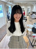透明感カラー7.30くびれヘア