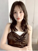 フォト 新宿三丁目(foto)&nbsp;ミディアム暗めカラーデザインカラーフェイスフレーミング