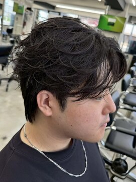 ウェイビーエフティフィフス 横浜西口(WAVEY ft.fifth) 横浜西口メンズカットツイスパシャドウパーマ波巻きパーマ30代◆