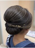 金箔ヘアセット