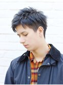 Haleフェザーパーマニュアンスパーマスパイキーショートバーバー