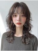 レイヤーパーマ ウルフパーマ ミディアムレイヤーパーマ