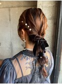 編みおろしヘアセット　結婚式 二次会 女子会 20代30代
