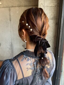 ヘアーアンドメイク ファット(Hair&Make PHAT) 編みおろしヘアセット　結婚式 二次会 女子会 20代30代