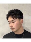 センターパート/かきあげセンターパート/刈り上げ