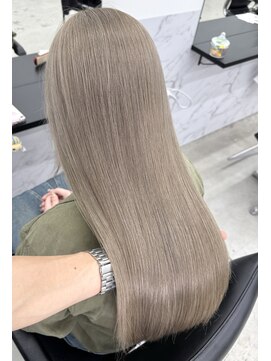 エゴル ナゴヤサカエ(ENGOL NAGOYA SAKAE) 新美蓮/ミルクティーグレージュ/ミルクティーベージュ/ブリーチ