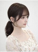 顔まわりレイヤー/前髪カット/おくれ毛カット/韓国レイヤー/仙台