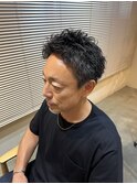 30代40代50代スパイキーショートルーズパーマ【佐藤和弥】
