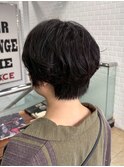 ミルクティーブロンド/ワンホンレイヤーカット/横浜