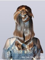 アールエーサロンモノクロ 秋葉原(RA SALON モノクロ) 【お呼ばれヘアメ】ハーフアップリボンカチモリ