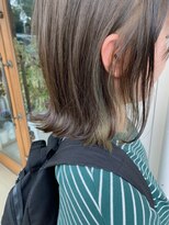 マイ ヘア デザイン 岡崎(MY hair design)&nbsp;チラ見えグリーンカラー