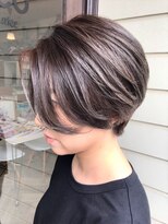 ヘア メイク ココ(hair make coco)&nbsp;前下りレイヤー★モノトーングレー