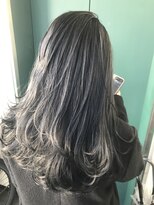 ラフテル 横浜(LAFTEL)&nbsp;黒髪ホワイトアッシュエアリーミディ[横浜/横浜駅]