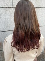 ジュジュル 稲毛本店(jujur)&nbsp;透明感カラー/ロング/カーキグレージュ/大人かわいい【稲毛】