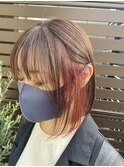【インナーデザイン】前下がりボブ