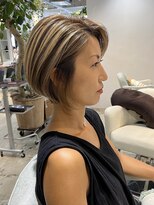 ナルヘアー 越谷(Nalu hair)&nbsp;ボブ/大人ボブ/ベージュ/ハイトーン