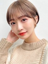 ガーデン タチカワ(garden tachikawa)&nbsp;束感ショート×小顔立体カット×ベージュ