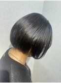 大人かわいい耳掛けハンサムひし形束感ショート☆刈り上げ女子