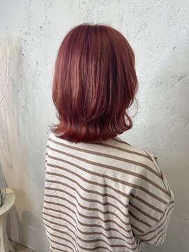 フォルテ 中田店 肩につくぐらいのミディアムボブ