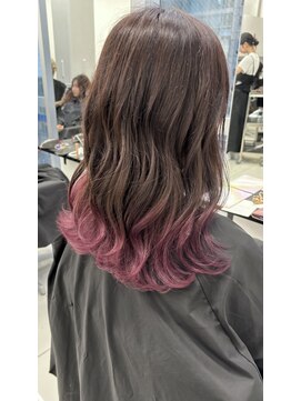 アライブ ハラジュク(ALIVE harajuku) 【ALIVE 夕貴】ピンクパープルグラデーションカラー♪