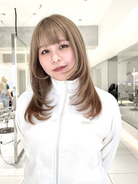 レイズ 立川(RAYS) 【RAYS/金本】韓国風レイヤーカット・ミルクティーカラー