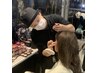 ヘアセットquickコースと苦手な部分のポイントメイク