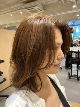 エトラ 渋谷店(etora) ミディアム　くびれ巻き　レイヤーカット