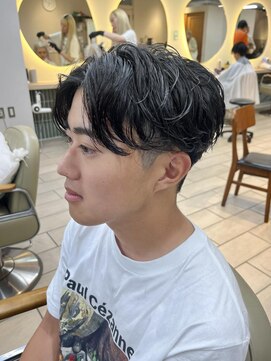 キャンバス バイ ネオリーブ 横浜西口(Canvas by neo.) メンズパーマ 毛流れパーマ ニュアンス 横浜