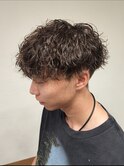 刈り上げショートマッシュ波巻きツイストスパイラルパーマ