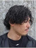 波巻きスパイラルパーマ/波巻きパーマ/岡崎メンズパーマ