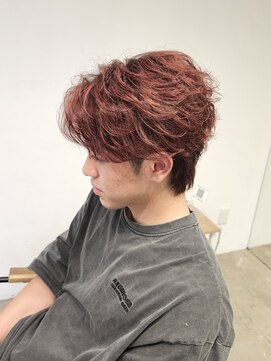 ニアウ 伊勢崎連取店(Niau) センターパートウルフフェザーパーマ