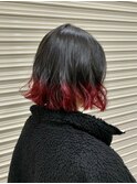 【BOTANIUM by Rr SALON】レッド×裾カラー☆