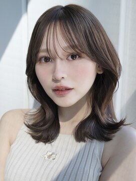 エインアンリー 明治神宮前(AIN.ANLY.) ハイライトカラー大人ヘアモテ髪前髪パーマオフィスヘア