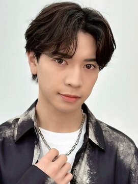 ロンドオム 池袋(Lond Homme) men's/メンズ/フェザーパーマ/黒染め/韓国/ブルーブラック/池袋