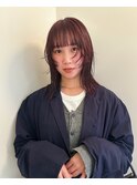 顔周りレイヤー／レイヤーカット／暖色カラー／ミディアム