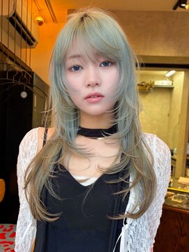 シティ 薬院(SITY.) 薬院　ブリーチカラー　ブロンドカラー　レイヤーカット