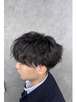 クリーブ 池袋(creeb)&nbsp;無造作シャドウパーマ、池袋メンズ