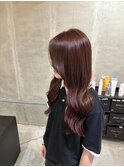 レッドブラウンカラーエクステ