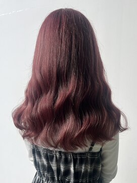 ロックス バイ マグ 松本(rocks BY MAG) チェリーレッド暖色カラーボルドーワインレッド春カラー