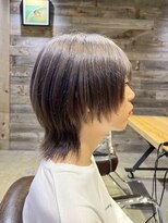 グラッド(GLAD.) メンズウルフカット/中性ウルフカット/ブリーチカラーウルフ