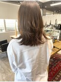 [kichi.] 地毛風ブラウン×長めレイヤーボブ