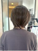 柔らかレイヤーミディショート