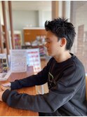 外国人風スパイキーショート