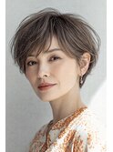 白髪ぼかし脱白髪染め大人ショート30代40代50代