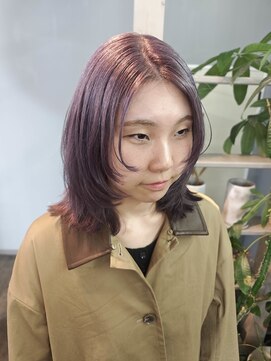 スエシカ(hair&foliage suecica) フェイスレイヤー×ラベンダーベージュ