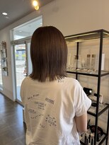 クララジャパン ナベシマ(CLALA JAPAN Nabeshima)&nbsp;縮毛矯正　質感ストレート　髪質改善カラー　顔まわり　ブリーチ