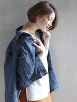 クィーンズガーデンバイケーツーギンザ(QUEEN’S GARDEN by K two GINZA)&nbsp;[K-two銀座]セピアグレージュ大人フレンチボブ/シースルーカラー